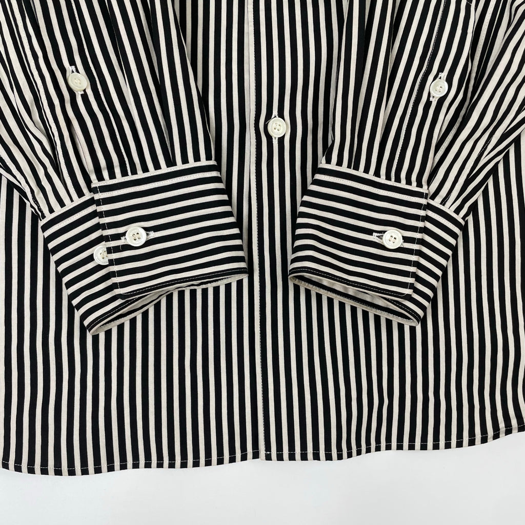 beautiful people / stripe river chin warmer shirt 参考定価：43,000+tax SIZE:40
