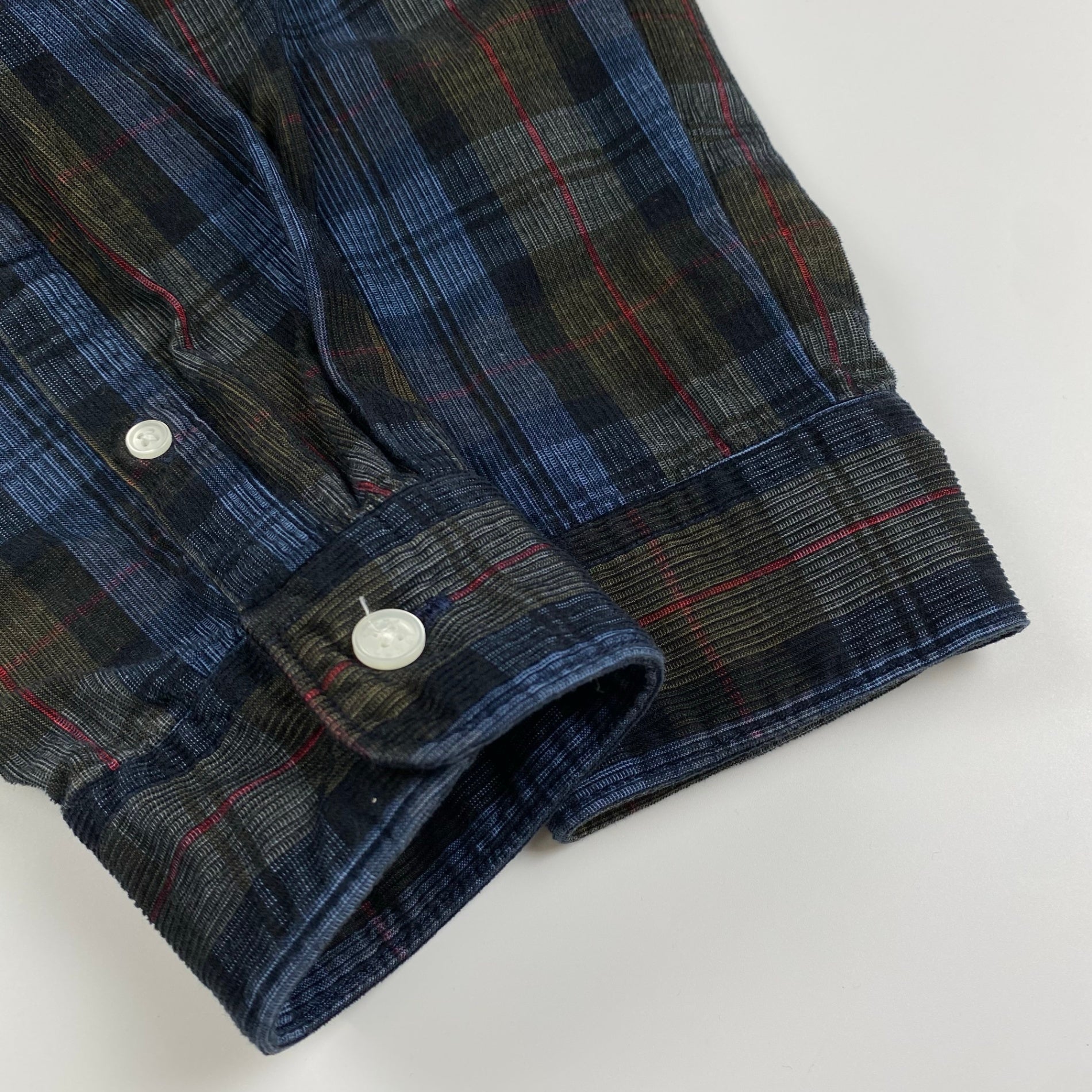 KENZO ケンゾー / タイガー刺繍 コーデュロイチェックシャツ SIZE：M