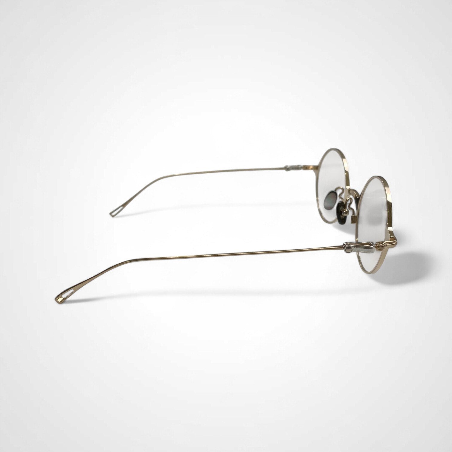 金子眼鏡 「PREMIUMシリーズ」 / ラウンド SILVER925ミックス 度なしクリアレンズ 参考定価：80,000程度 SIZE:47□22-141