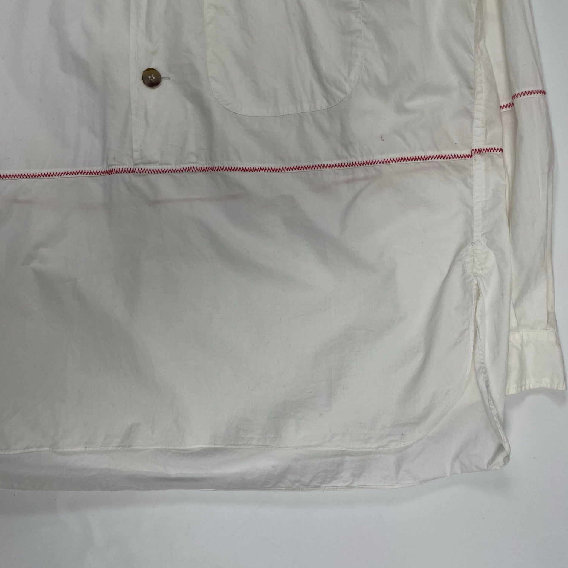 desert デザート / 80s アーカイブプルオーバーシャツ ホワイト SIZE：XL程度