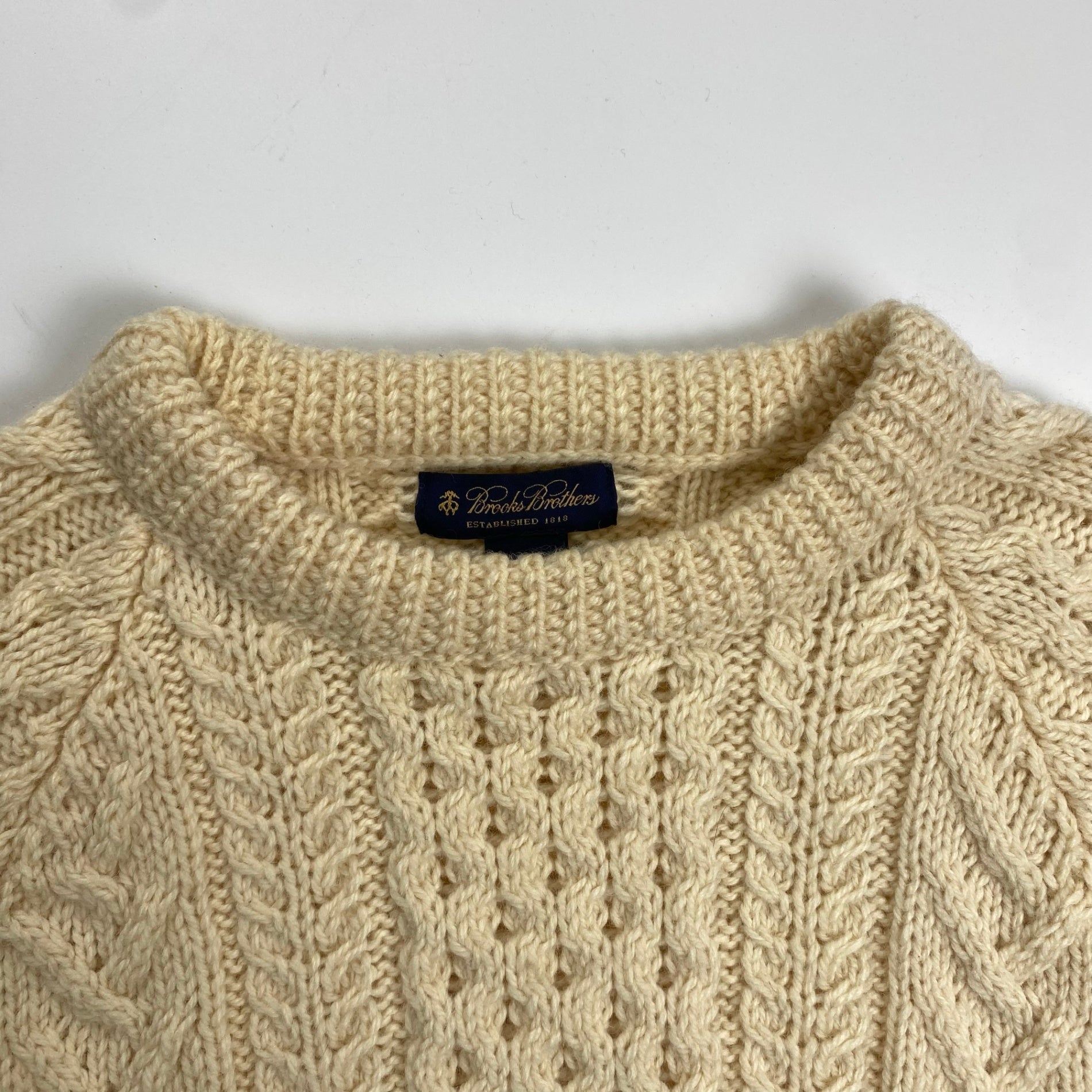 00s Brooks Brothers ブルックスブラザーズ / オールド アランニットセーター 参考定価：46,000+tax SIZE：S