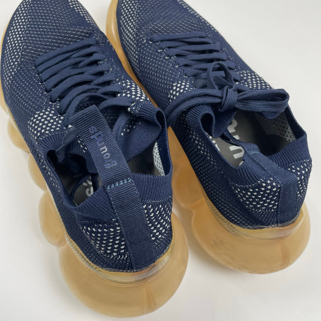 grounds グラウンズ MIKIOSAKABE ミキオサカベ / JEWELRY スニーカー ネイビー×ベージュ 参考定価：33,000程度 SIZE：27cm