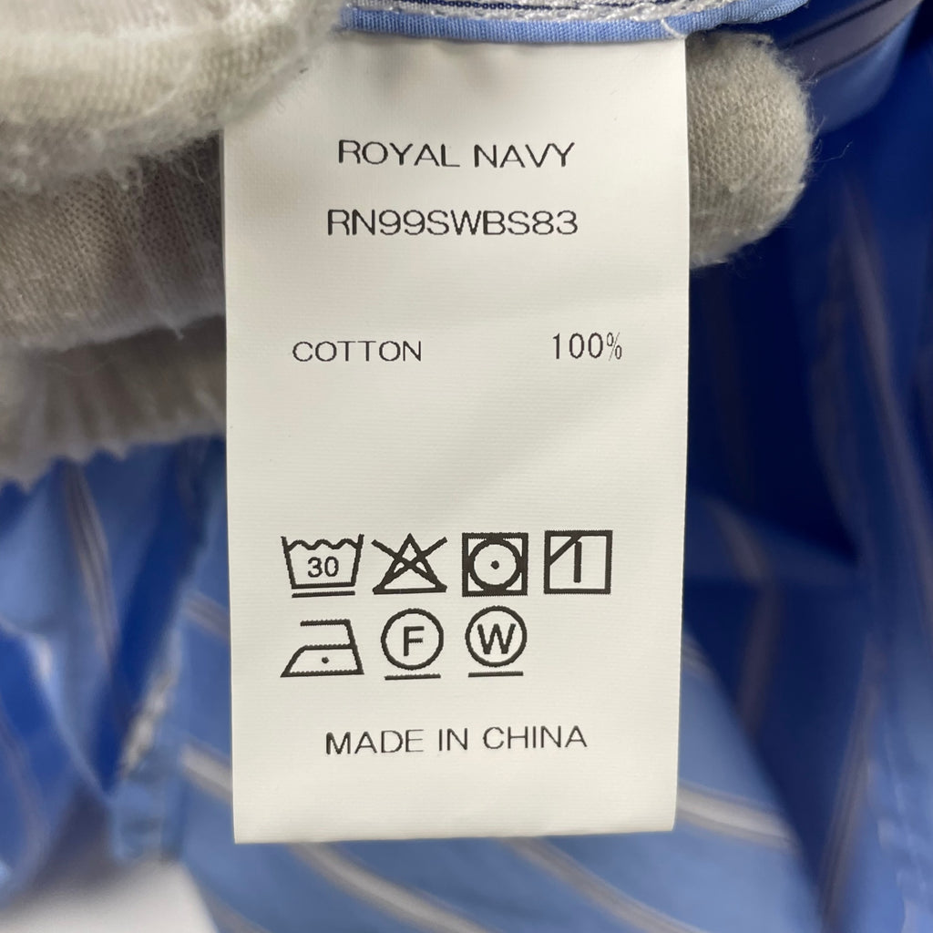 ROYAL NAVY / バンドカラーストライプシャツ 参考定価：9,000+tax SIZE:1