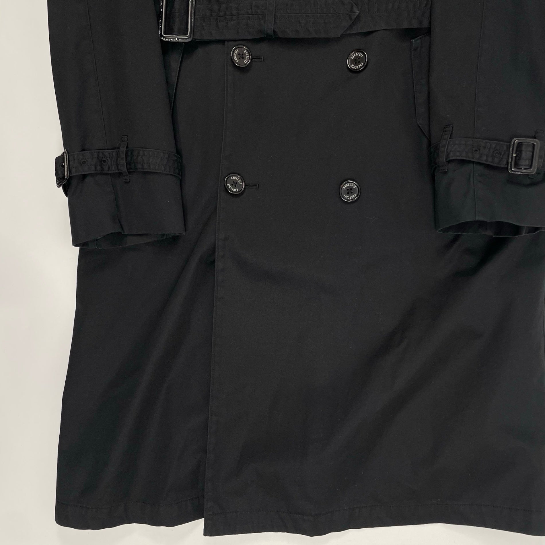 BARACUTA バラクータ / 推定90s olmetexトレンチコート ブラック SIZE:L