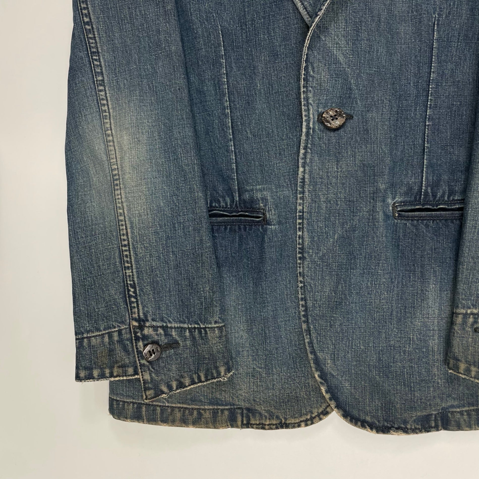 T.M.T ティーエムティー / フェードデニムジャケット インディゴ 参考定価：35,000程度 SIZE:M