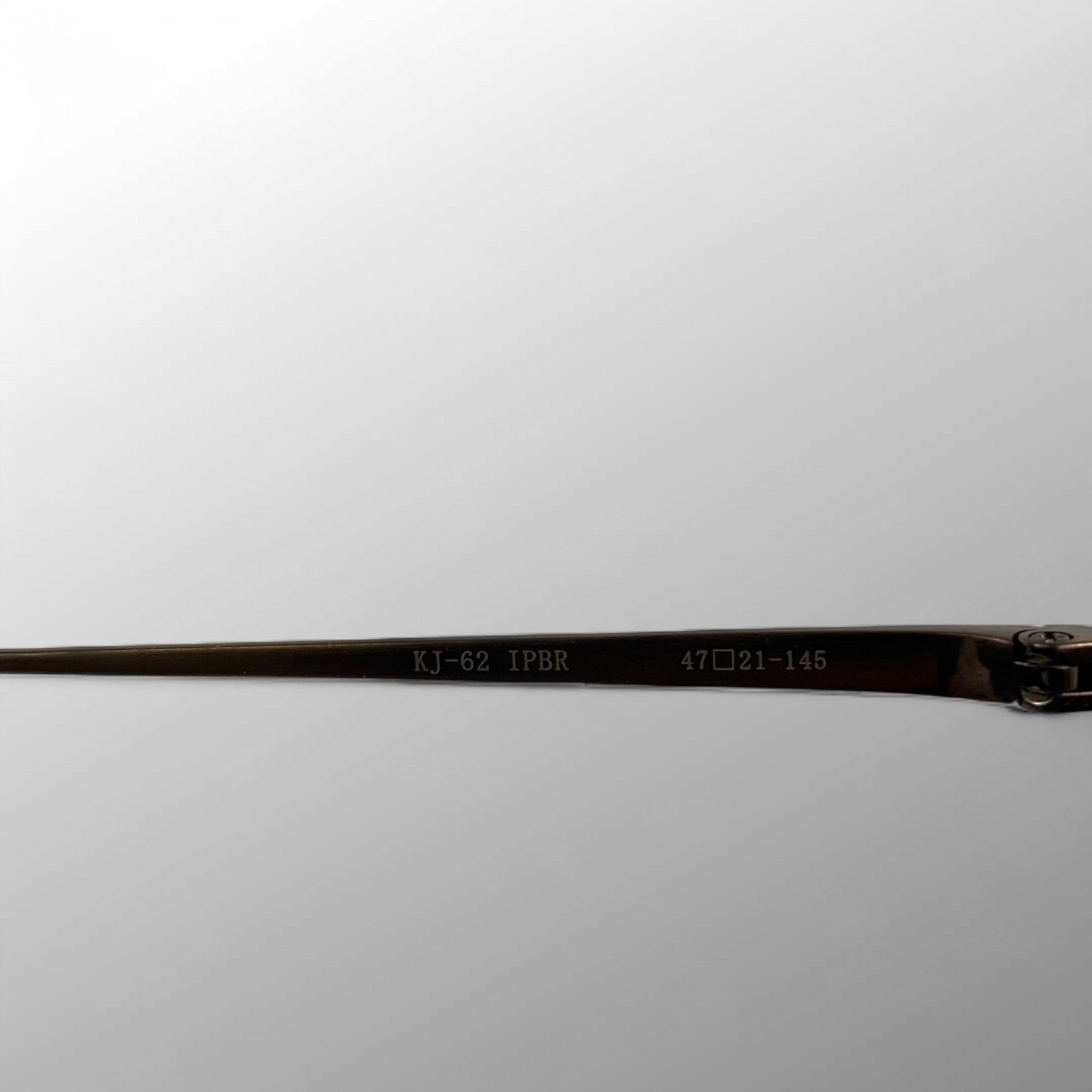 【未使用級】 金子眼鏡 JAPANシリーズ / チタンフレーム ボストン型アイウェア ブロンズカラー 度なしクリアレンズ KJ-62 参考定価：50,000+tax