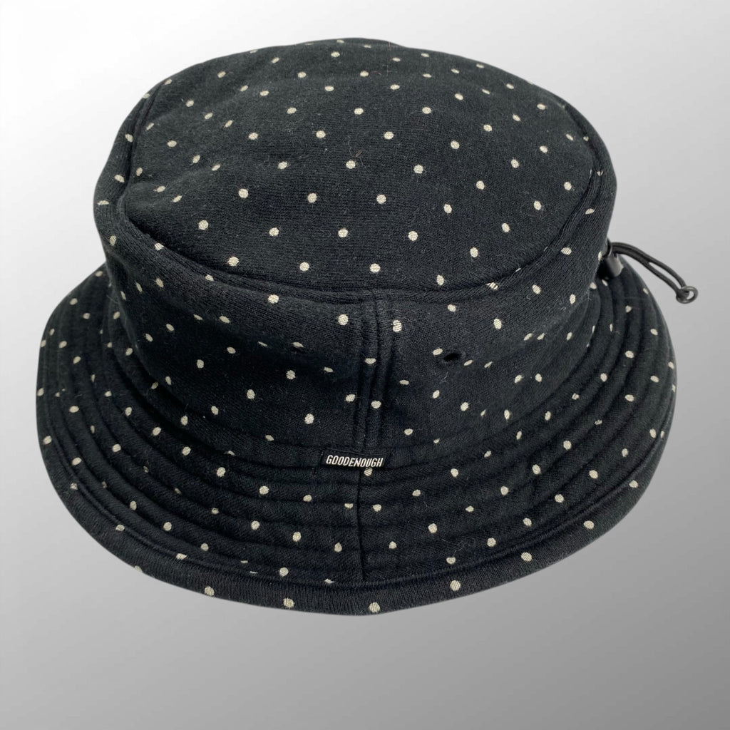 01's GOODENOUGH グッドイナフ / ヴィンテージ ポルカドット スウェットハット 帽子 ドローコード付