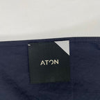 ATON / キーネックコットンワンピース 参考定価：35,000程度 SIZE:2