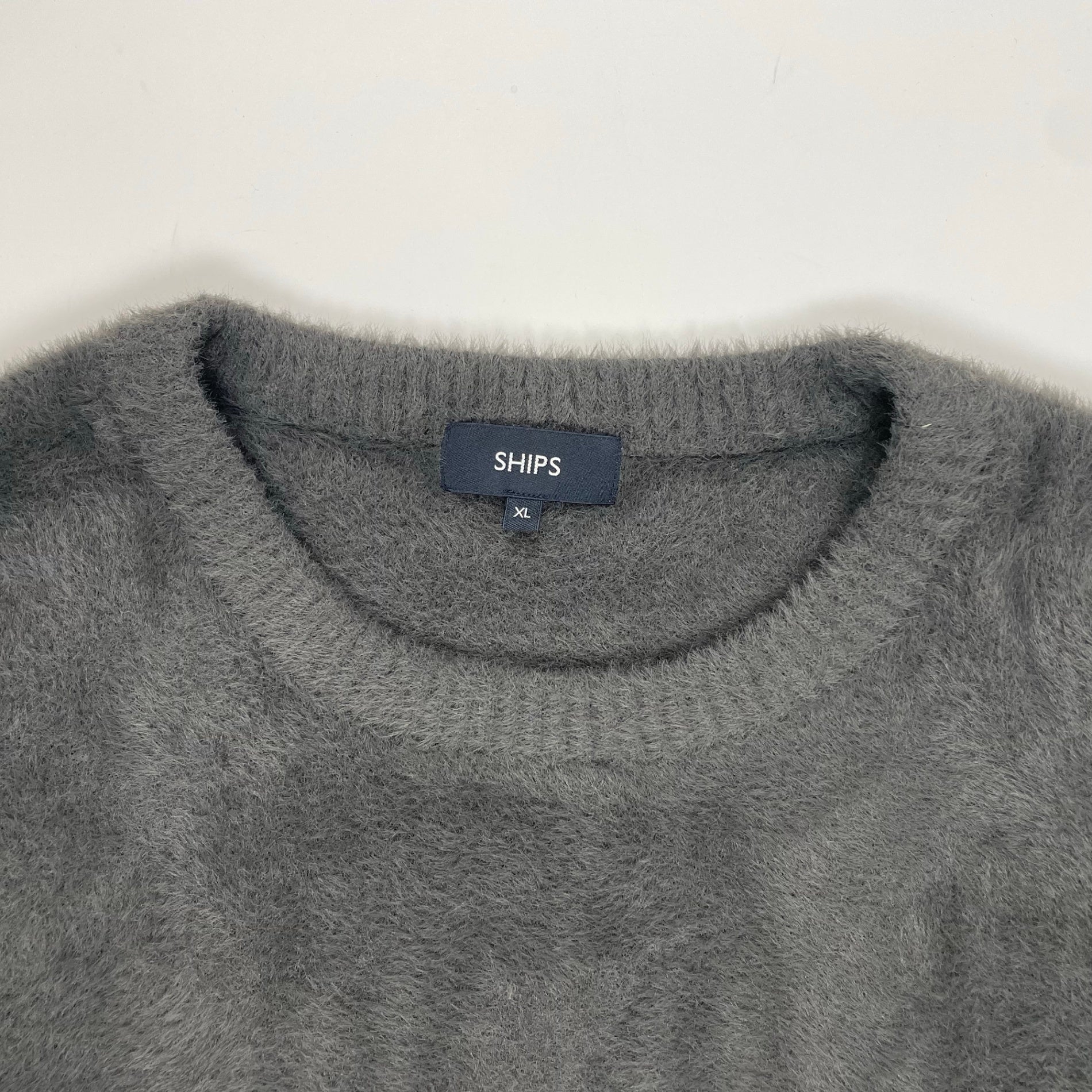 SHIPS シップス / フェザーヤーンクルーネックニット 参考定価：10,000+tax