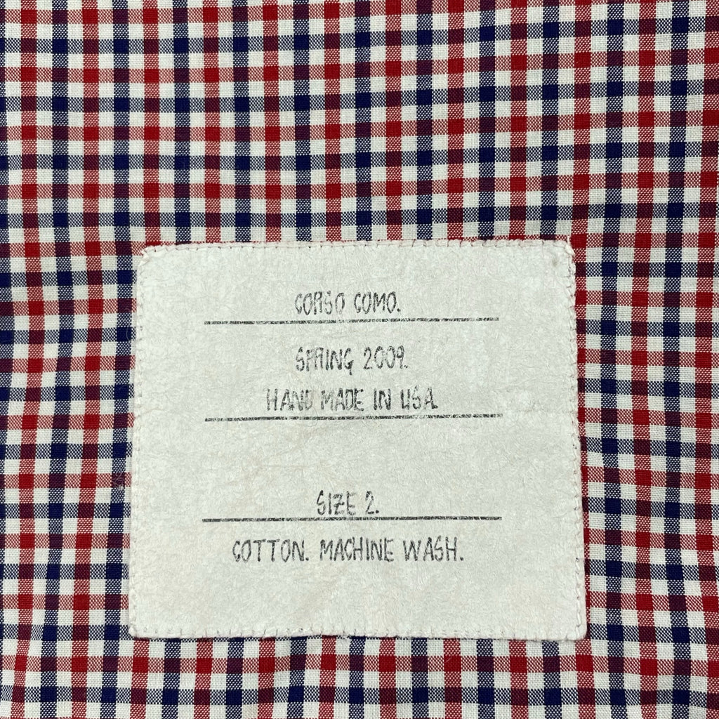 THOM BROWNE × 10 CORSO COMO COMME des GARCONS / コラボ チェック柄ボタンダウンシャツ SIZE:2