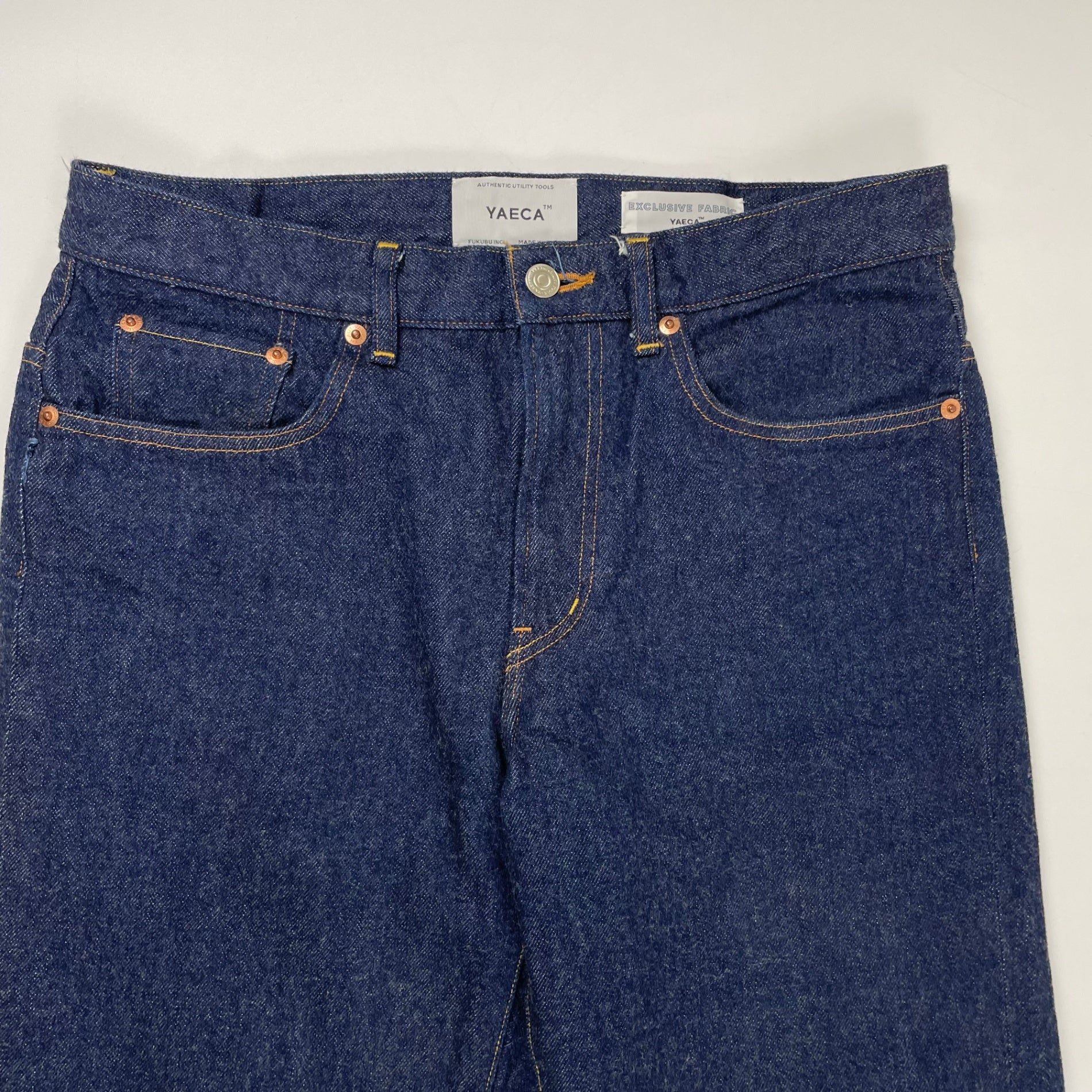YAECA / パイプドステムデニム 参考定価：20,000+tax SIZE：32