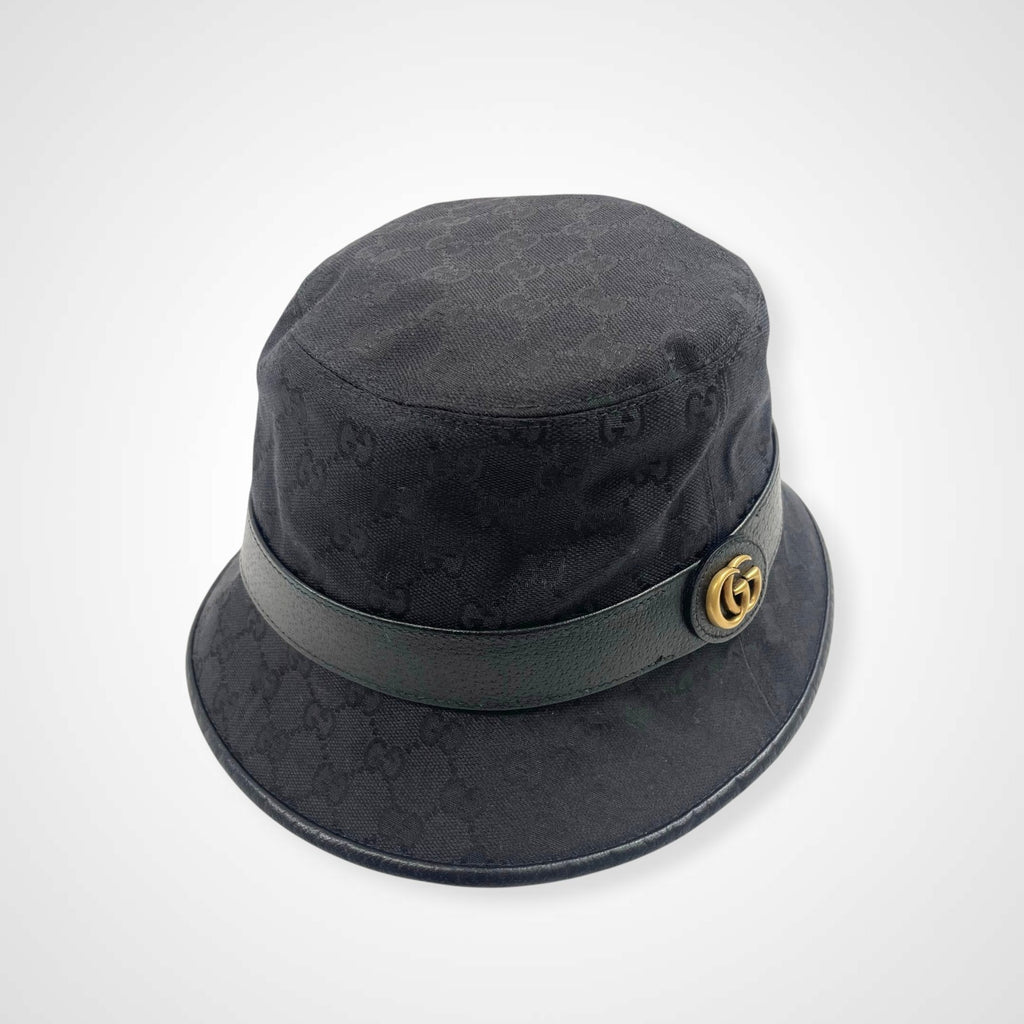 GUCCI グッチ / GGキャンバス フェドラハット ダブルG 参考定価：72,000+tax ブラック