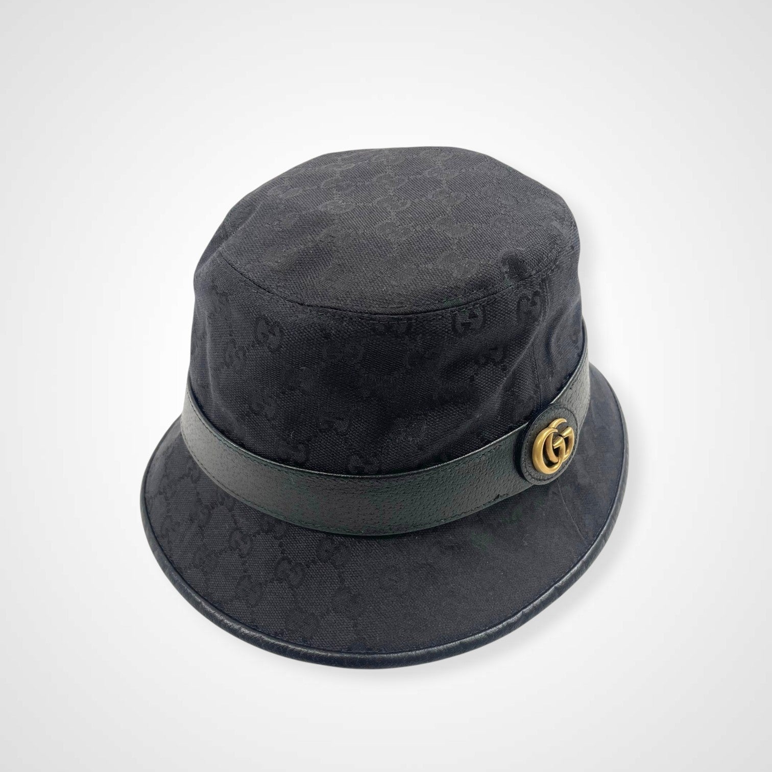 GUCCI グッチ / GGキャンバス フェドラハット ダブルG 参考定価：72,000+tax ブラック