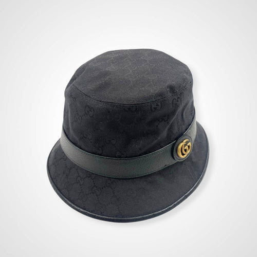 GUCCI グッチ / GGキャンバス フェドラハット ダブルG 参考定価：72,000+tax ブラック