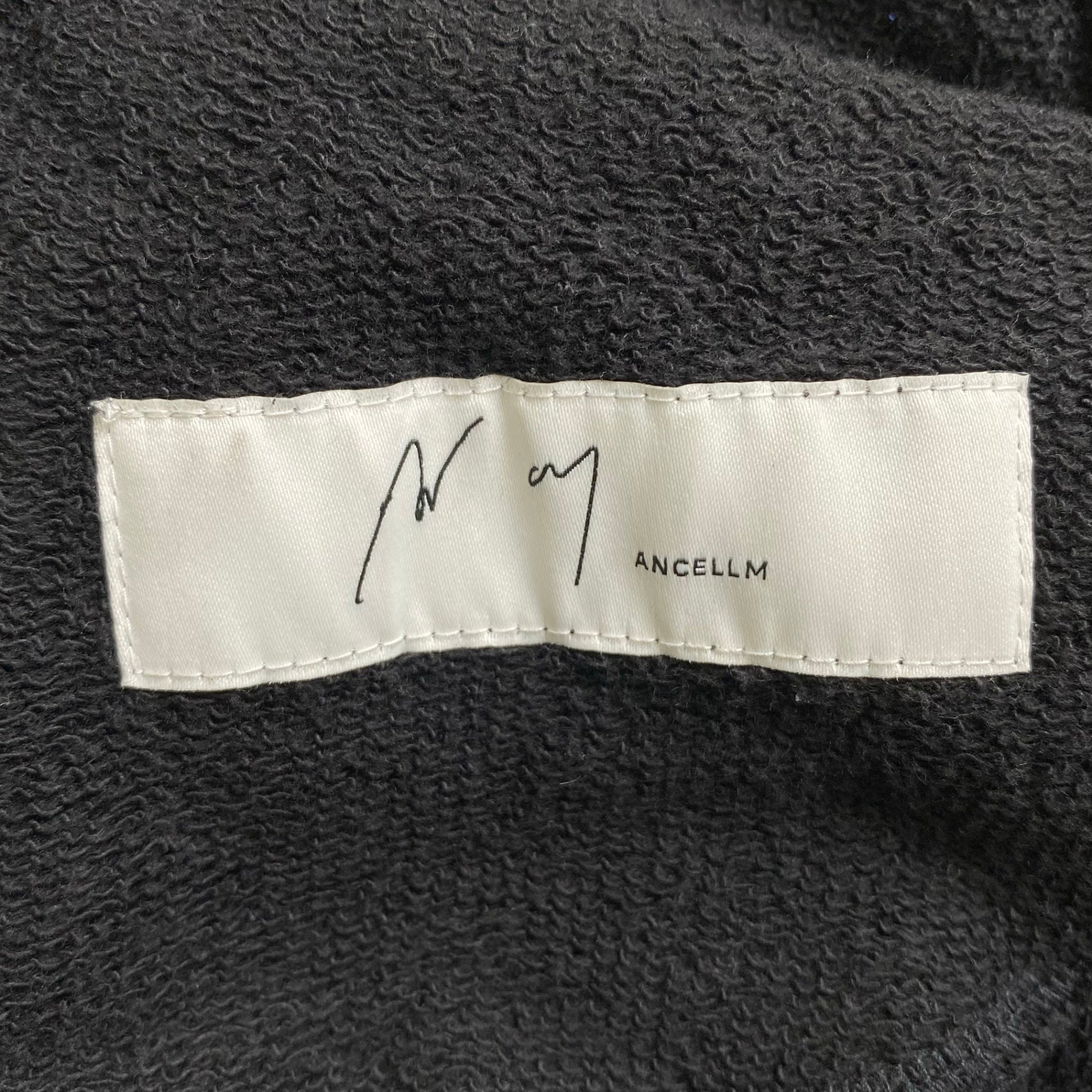 ANCELLM アンセルム / TUCK SWEAT PANTS スウェットパンツ 25AW ブラック SIZE：1
