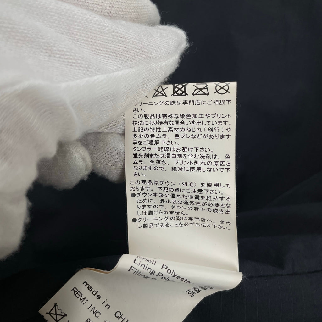 REMI RELIEF レミ レリーフ / ハーフスリーブダウン WRAP DOWN ネイビー 参考定価27,000+tax SIZE:S