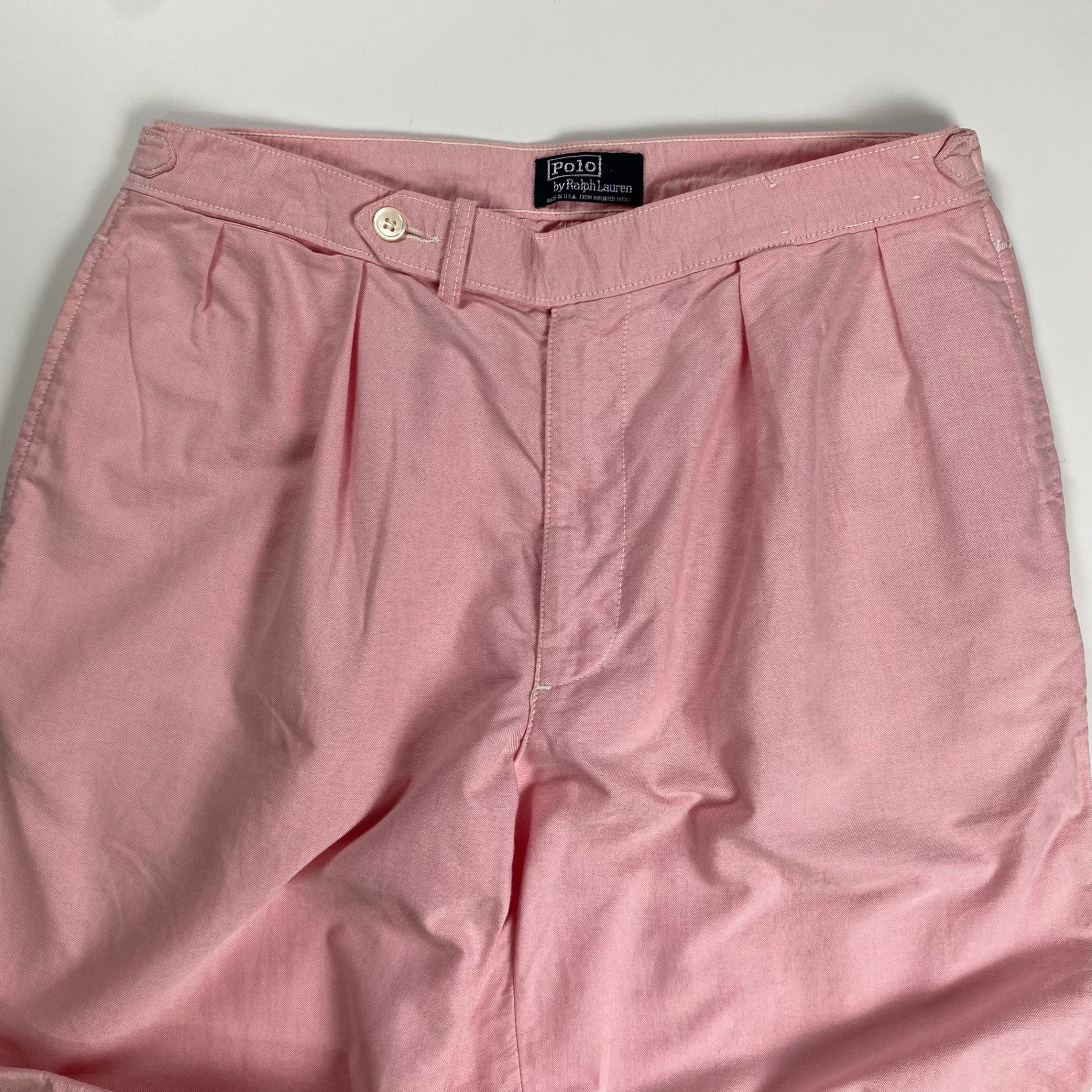 ～90s Polo by Ralph Lauren ポロ バイ ラルフローレン / グルカトラウザーズ 2タック ピンク USA製 SIZE：W34 L34