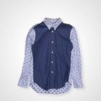 JUNYA WATANABE COMME des Garcons MAN ジュンヤワタナベ コムデギャルソン メン / フラワー刺繍切替シャツ 日本製 SIZE:S