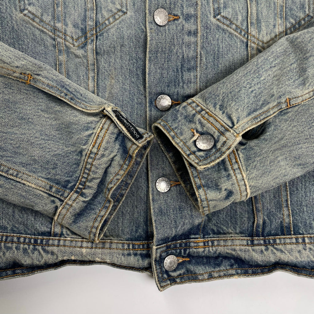 DOLCE＆GABBANA ドルチェ＆ガッバーナ / 02AWクラッシュデニムジャケット インディゴ  SIZE:46