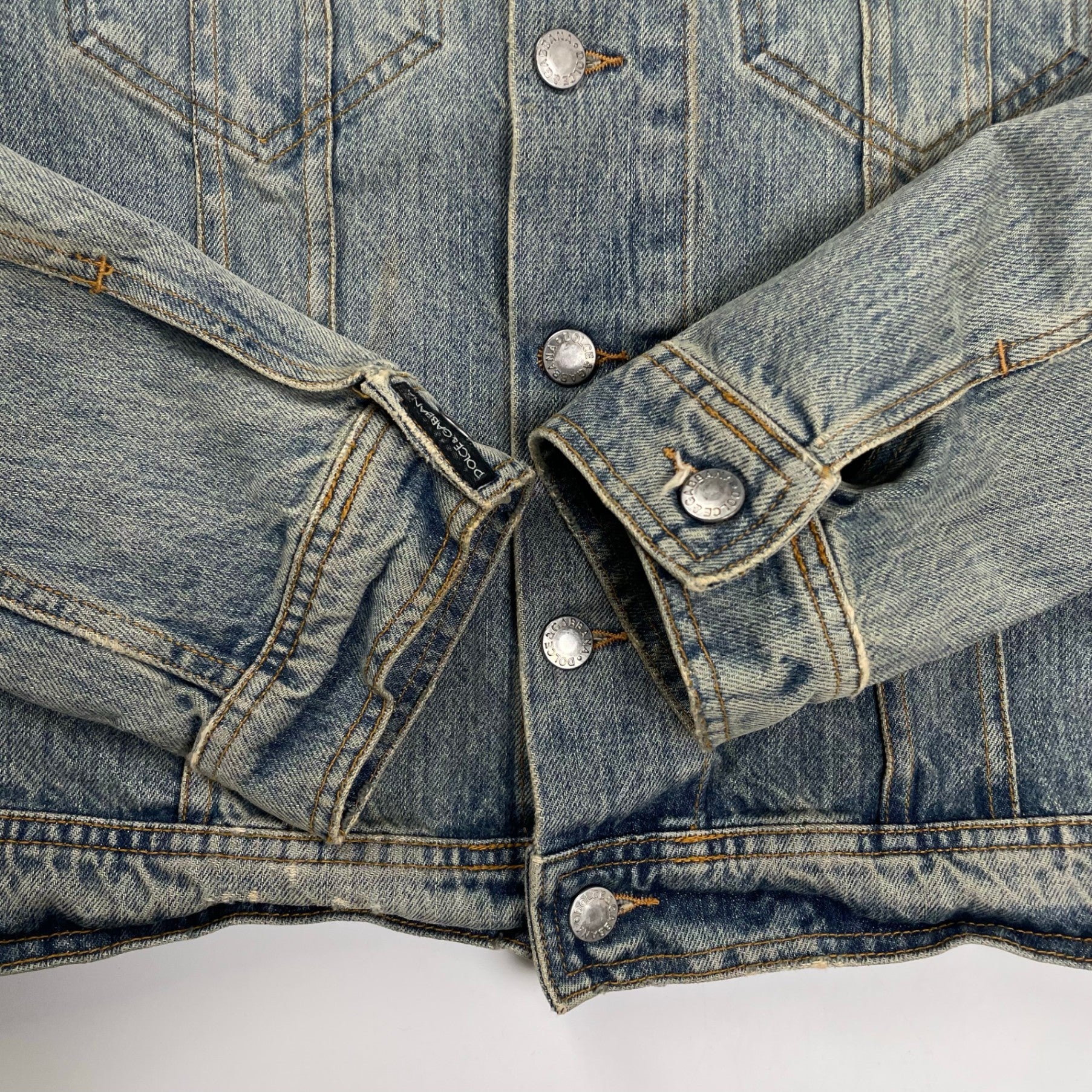 DOLCE＆GABBANA ドルチェ＆ガッバーナ / 02AWクラッシュデニムジャケット インディゴ  SIZE:46