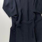 SHIPS any シップスエニィ / ダブルクロスAラインシャツワンピース ネイビー 未使用 参考定価：13,600+tax SIZE：FREE