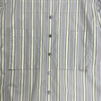 CABaN キャバン / ストライプバンドカラーシャツ 参考定価：30,000程度 SIZE:L