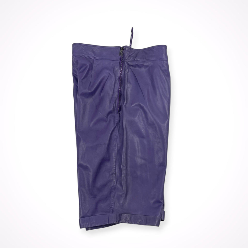 Gianni Versace / レザーハーフパンツ 参考定価：200,000程度 SIZE:W68