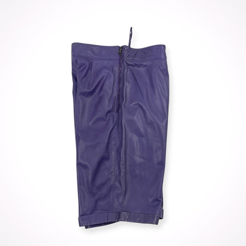 Gianni Versace / レザーハーフパンツ 参考定価：200,000程度 SIZE:W68