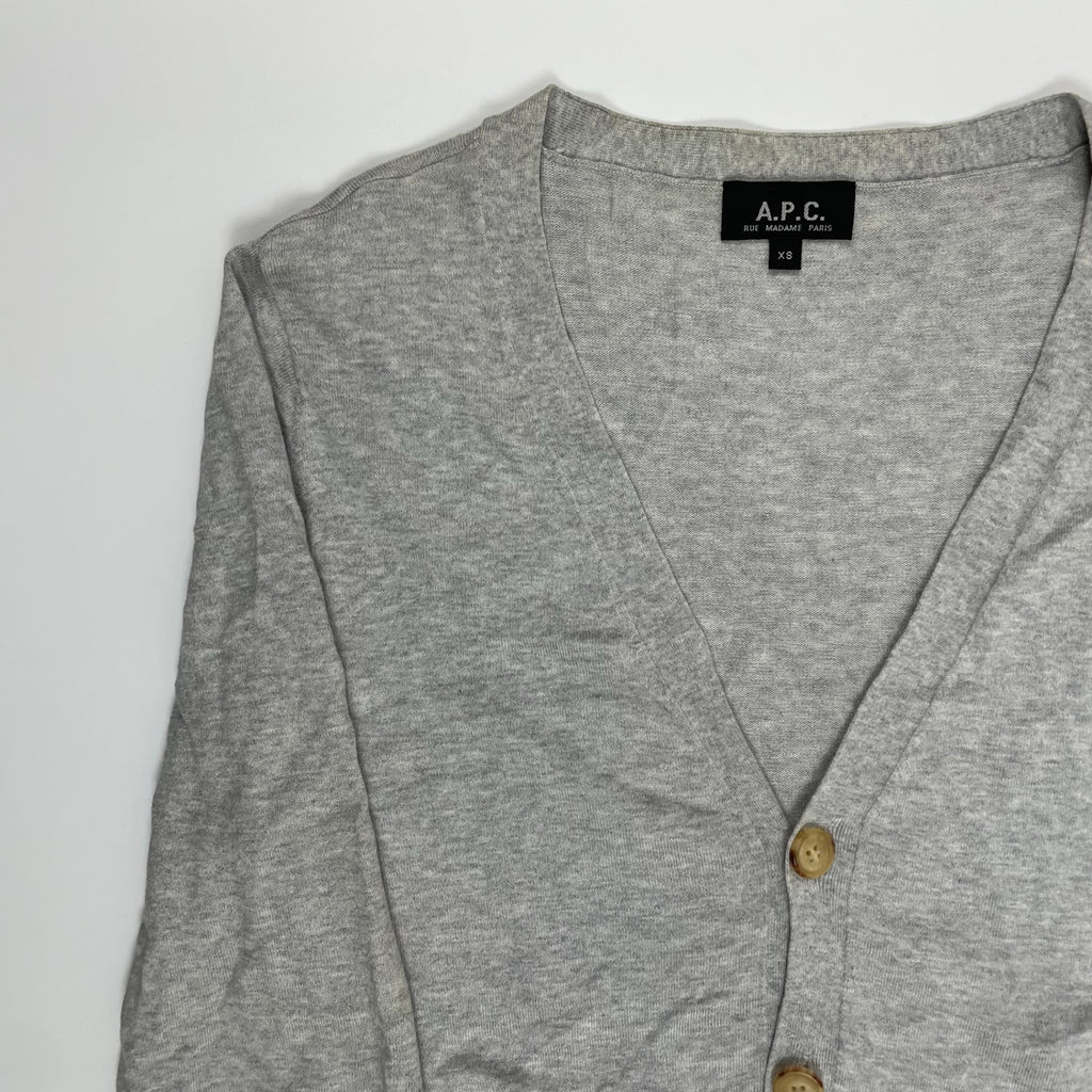 A.P.C. アーペーセー / カシミヤMIXカーディガン 水牛ボタン 参考定価：28,000程度 SIZE:XS