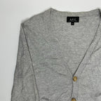 A.P.C. アーペーセー / カシミヤMIXカーディガン 水牛ボタン 参考定価：28,000程度 SIZE:XS