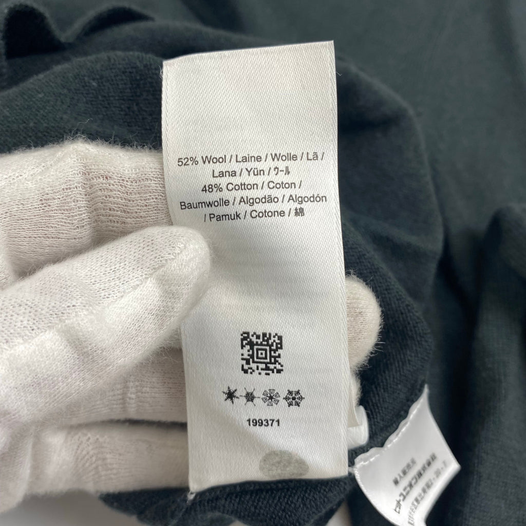 FRED PERRY フレッドペリー / ワンポイント 刺繍ロゴ ニット SIZE：M