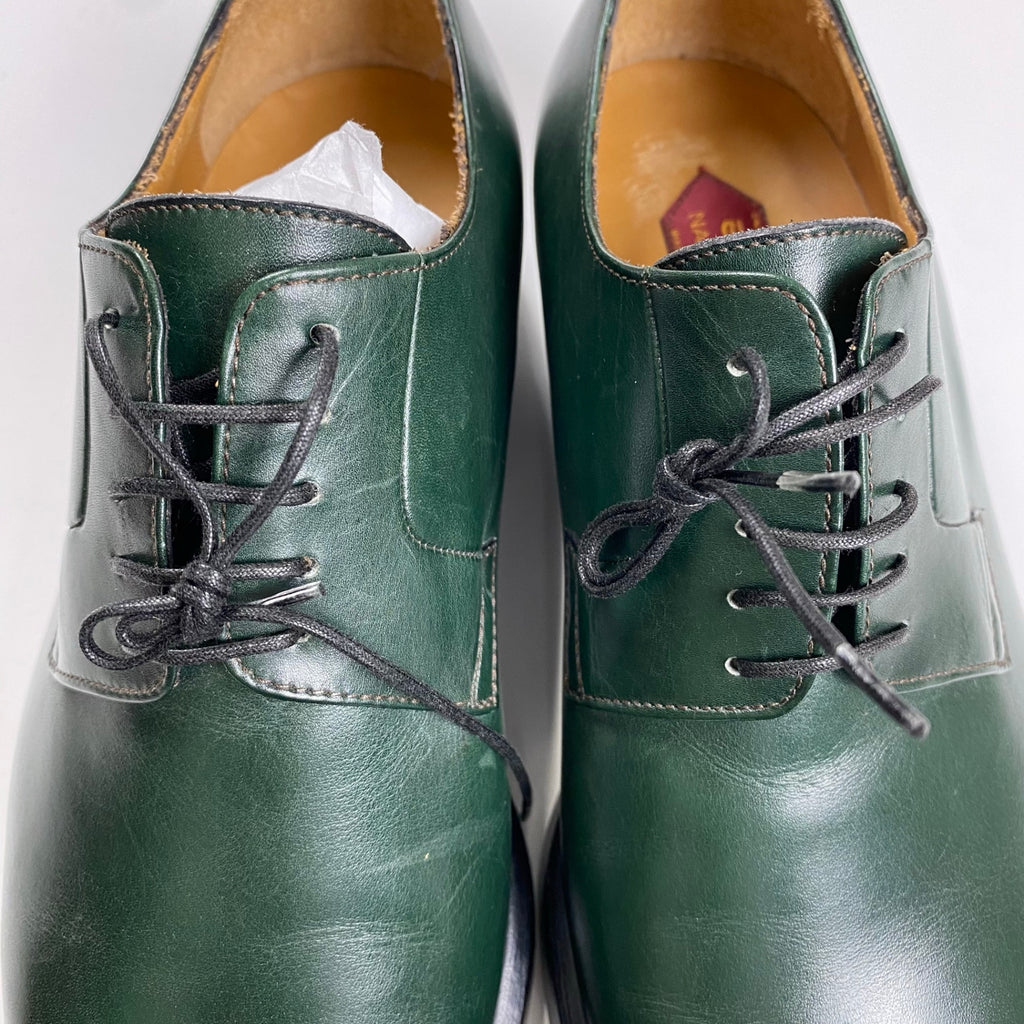 ENZO BONAFE × NAMACHEKO エンツォ ボナフェ ナマチェコ / コラボ メダリオンシューズ ダービーシューズ ダークグリーン 試着程度 参考定価：154,000+tax SIZE:40