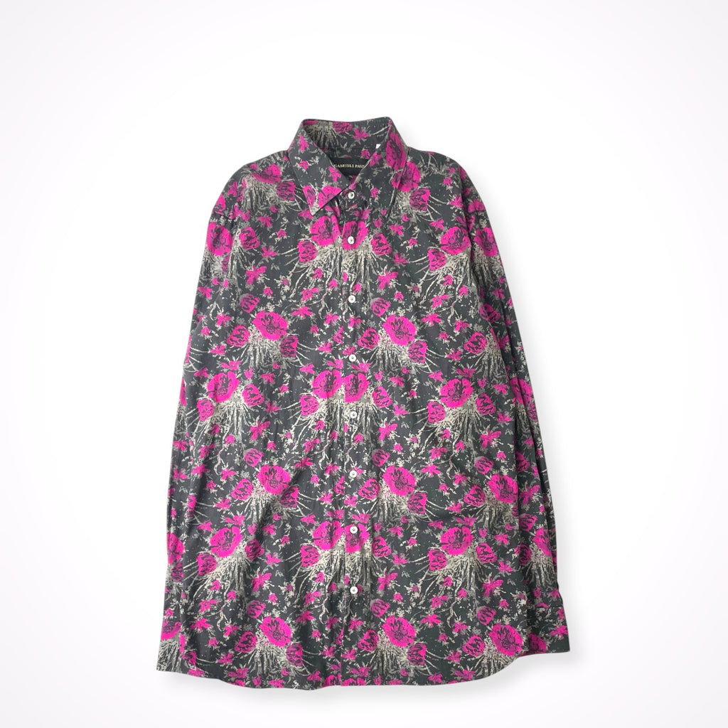 GABRIELE PASINI / フラワーパターンシャツ 参考定価：42,000程度 SIZE:40