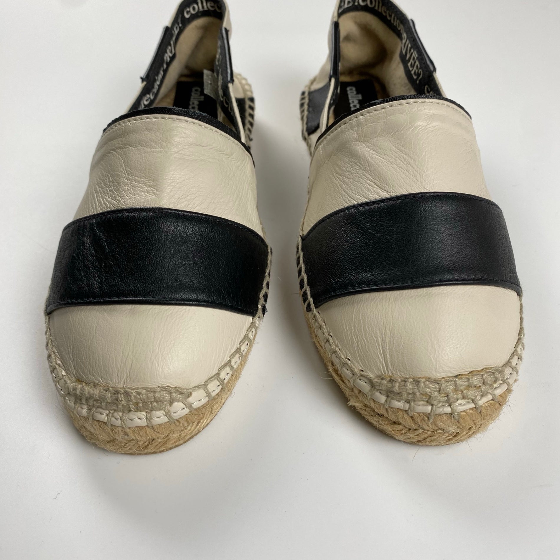 collection PRIVEE? コレクション プリヴェ / レザー ボーダー エスパドリーユ H.P FRANCE取扱い 参考定価：30,000程度 SIZE：35