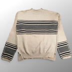 MARNI マルニ / ボーダーデザインガンジーニット 背面ボーダー ウール100％ SIZE:46(M程度)