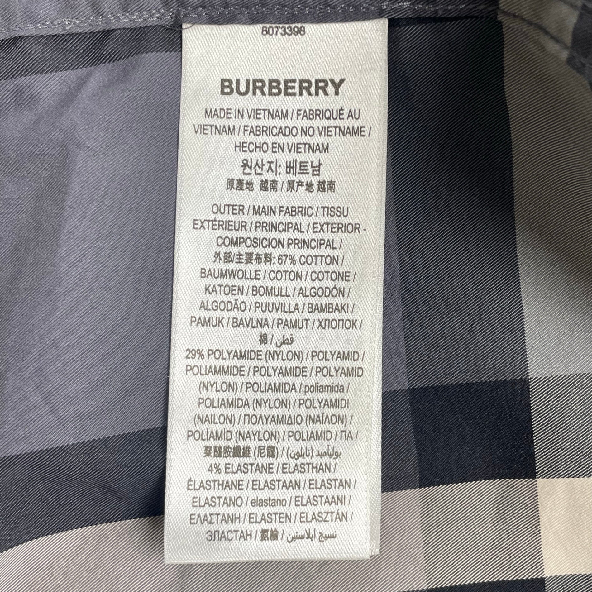 BURBERRY バーバリー / ノヴァ チェックシャツ リカルド・ティッシ 参考定価：80,000程度 SIZE：S