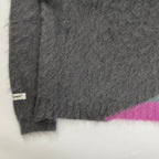 UNDERCOVER アンダーカバー /  裾端配色モヘアニット グレー 24AW SAMPLE SIZE:L程度