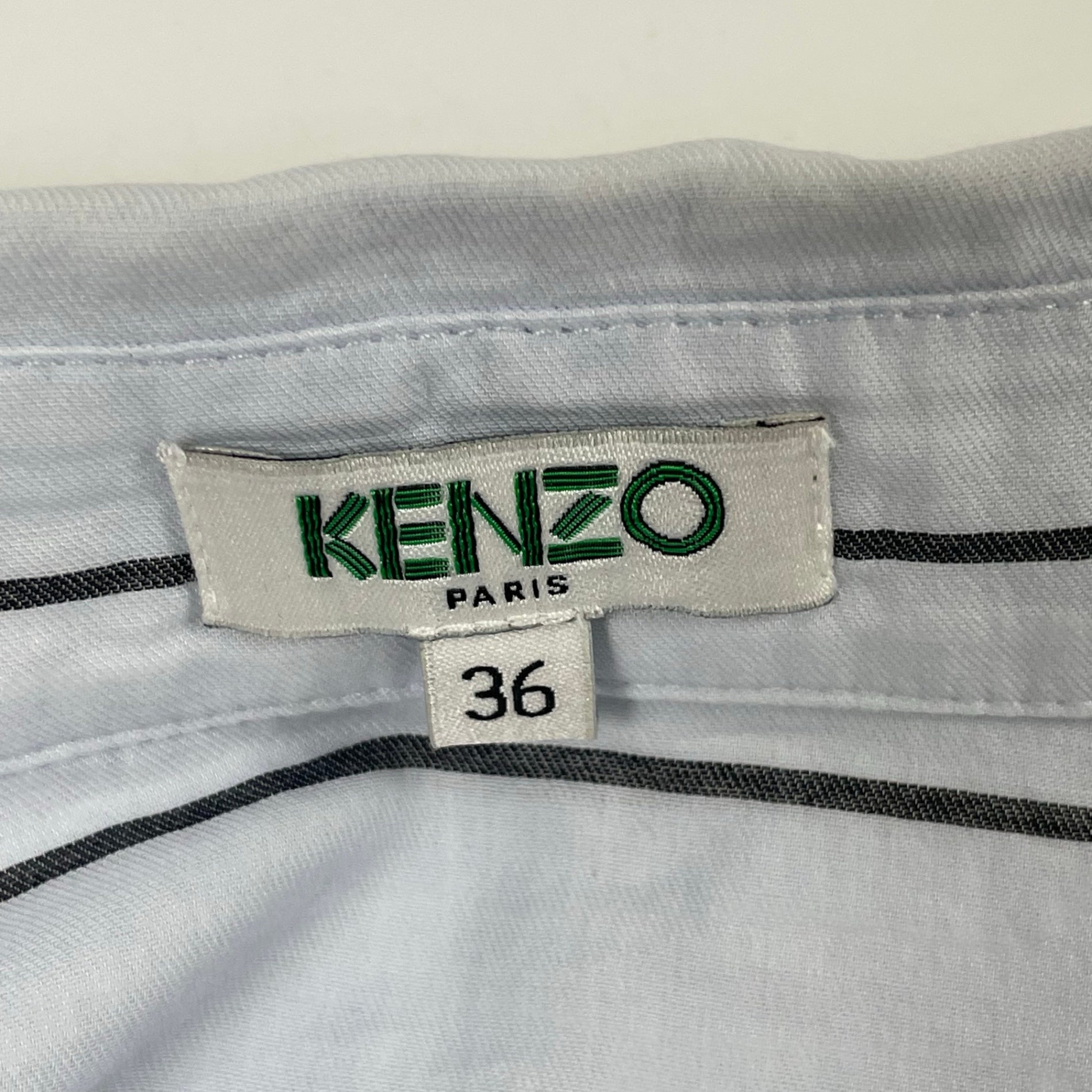 KENZO / フレアスリーブ ストライプシャツ 参考定価：55,000程度 SIZE:36