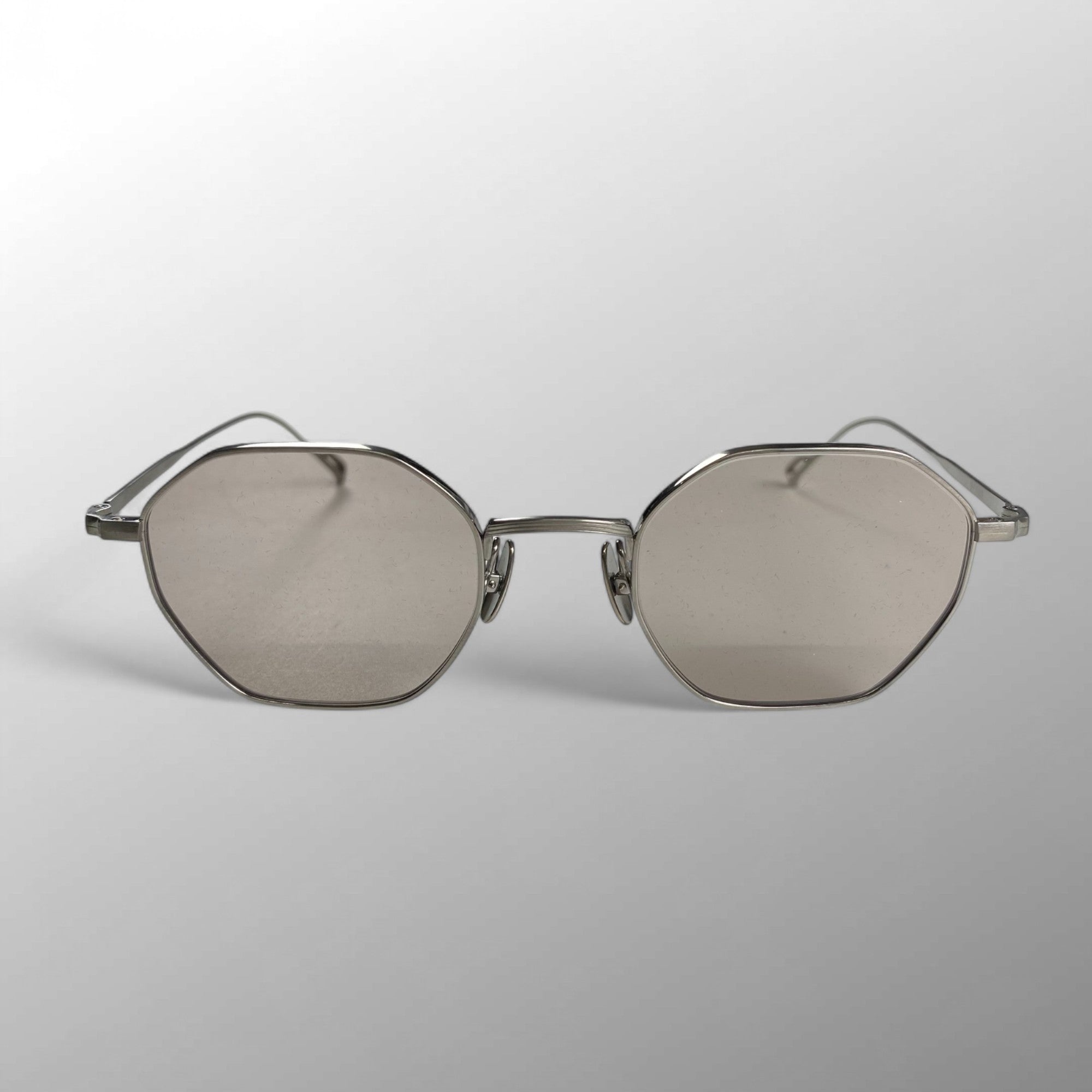 25SS SOPHNET × 金子眼鏡 / TITANIUM SUNGLASSES OCTAGON 度なしライトグレーレンズ 参考定価：44,000+tax