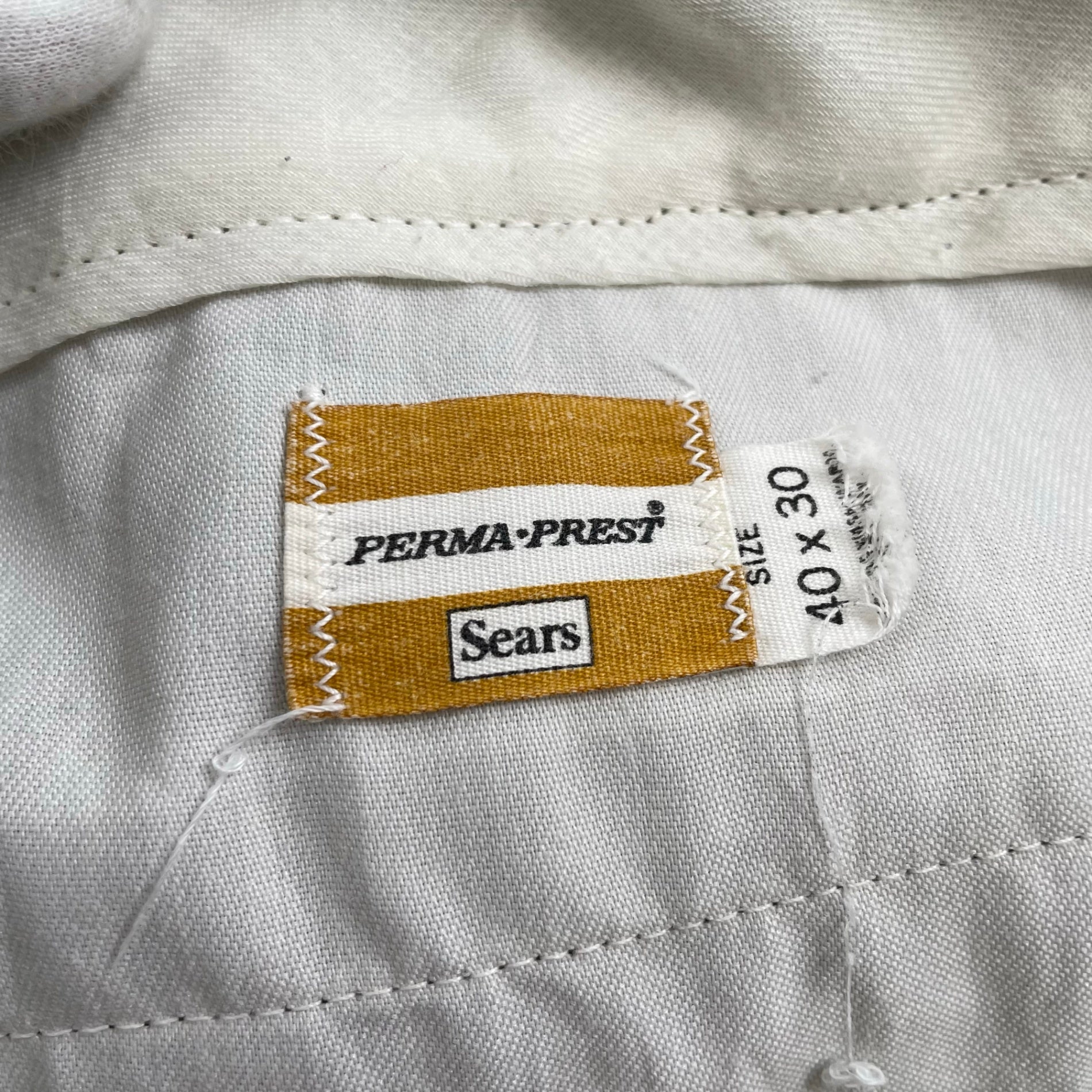 Sears シアーズ / ヴィンテージ PERMA-PREST スラックス カーキ SIZE:40×30