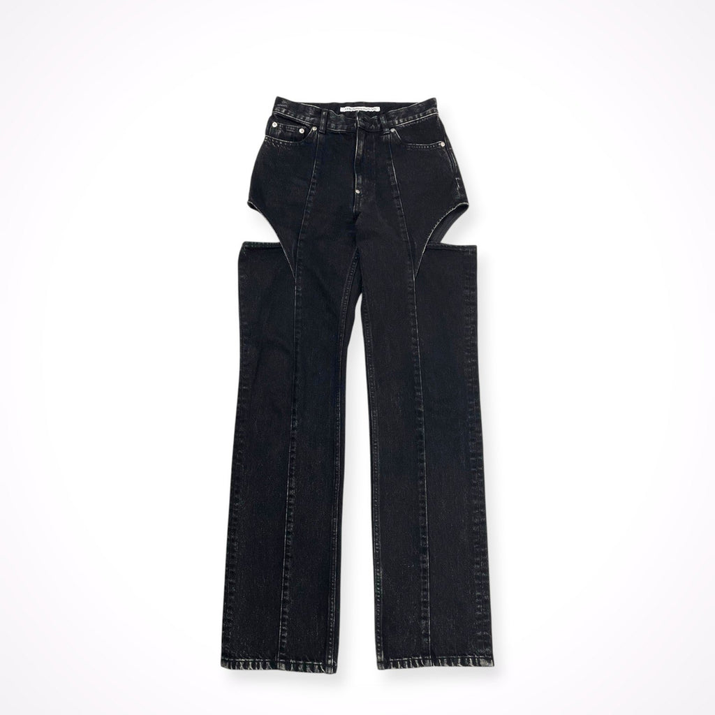 JOHN LAWRENCE SULLIVAN ジョンローレンスサリバン / WASHED DENIM HOLLOWED OUT PANTS 参考定価：48,000+tax SIZE:S