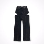 JOHN LAWRENCE SULLIVAN ジョンローレンスサリバン / WASHED DENIM HOLLOWED OUT PANTS 参考定価：48,000+tax SIZE:S