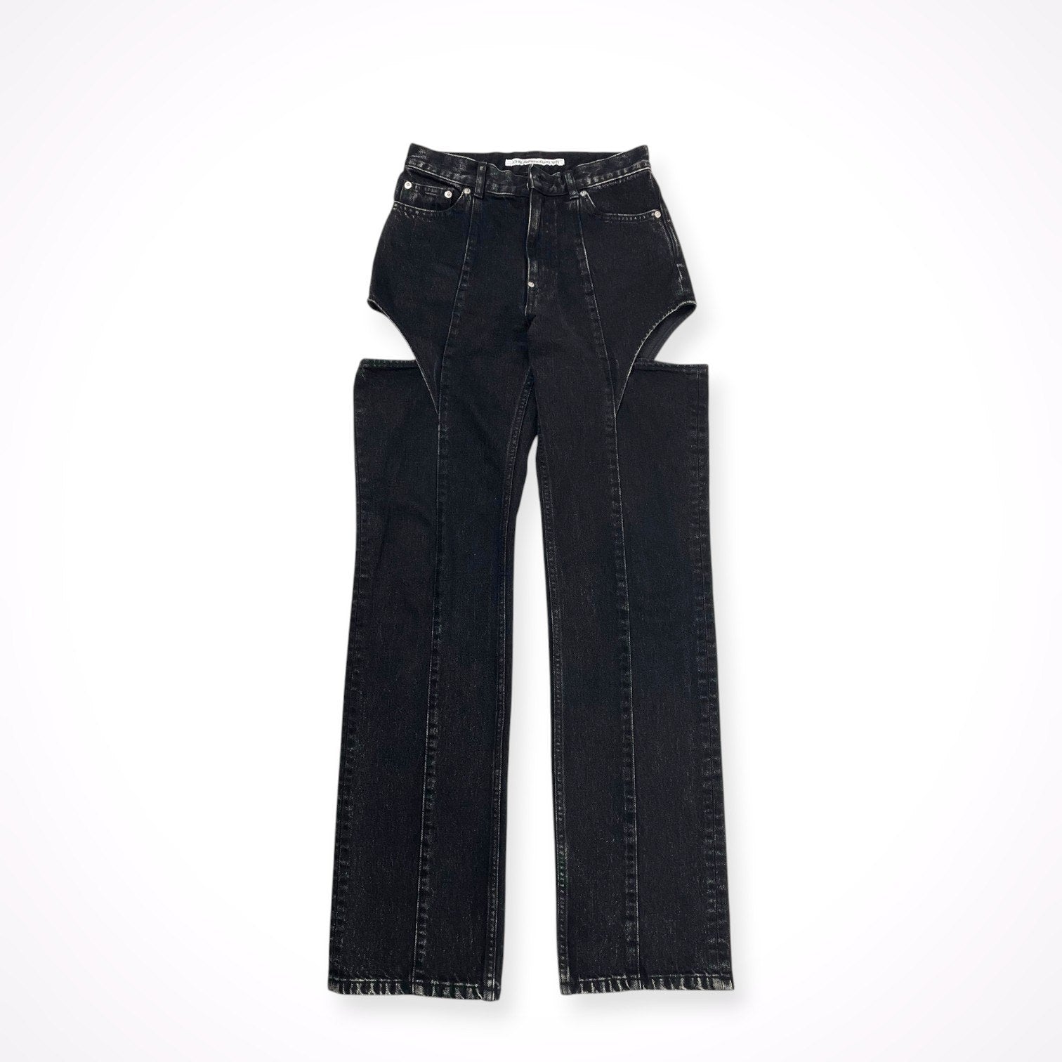JOHN LAWRENCE SULLIVAN ジョンローレンスサリバン / WASHED DENIM HOLLOWED OUT PANTS 参考定価：48,000+tax SIZE:S