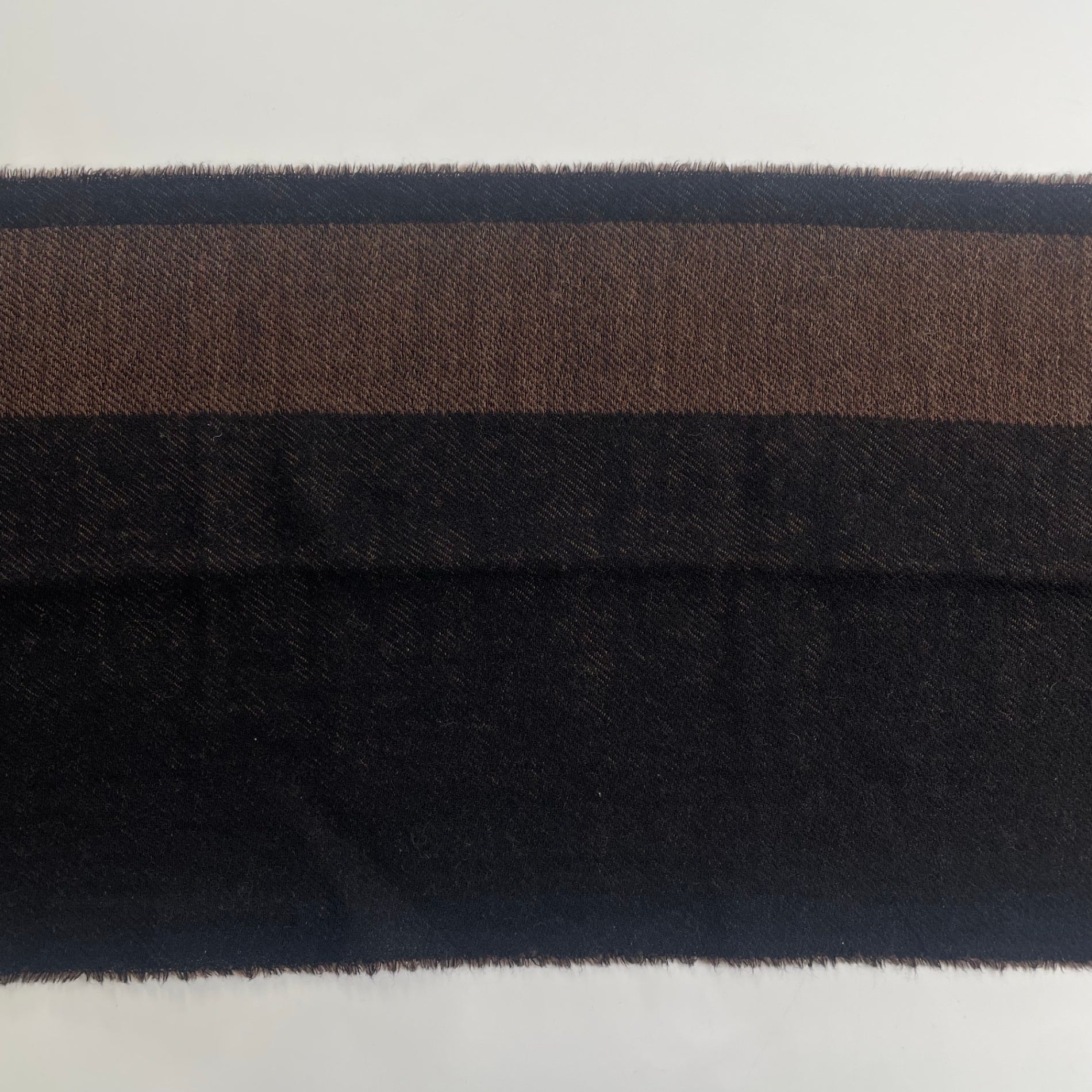 FENDI フェンディ / ロゴジャガードマフラー ブラウン×ブラック MADE IN ITALY