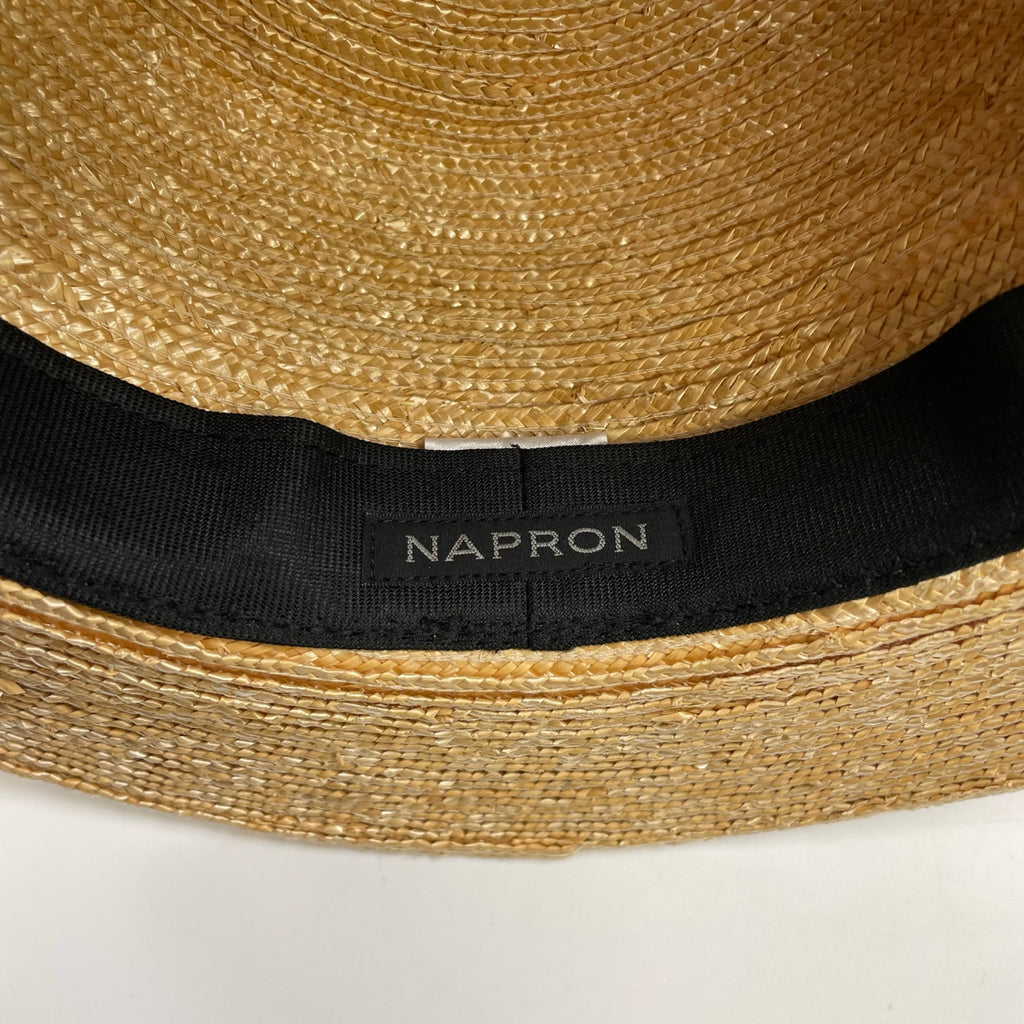 NAPRON ナプロン / ストローハット カンカン帽 参考定価：18,000程度 頭囲：58