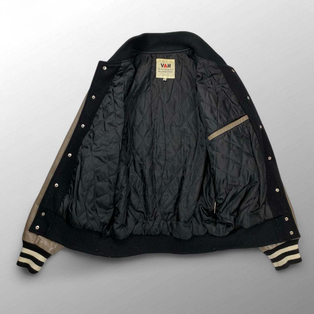 VAN JACKET ヴァン ヂャケット / ヴィンテージスタジャン 背面ロゴ デコレーション SIZE：M