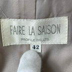 FAIRE LA SAISON / PIACENZAカシミヤ ソフトビッグコート 参考定価：200,000程度 SIZE：42(FREE)