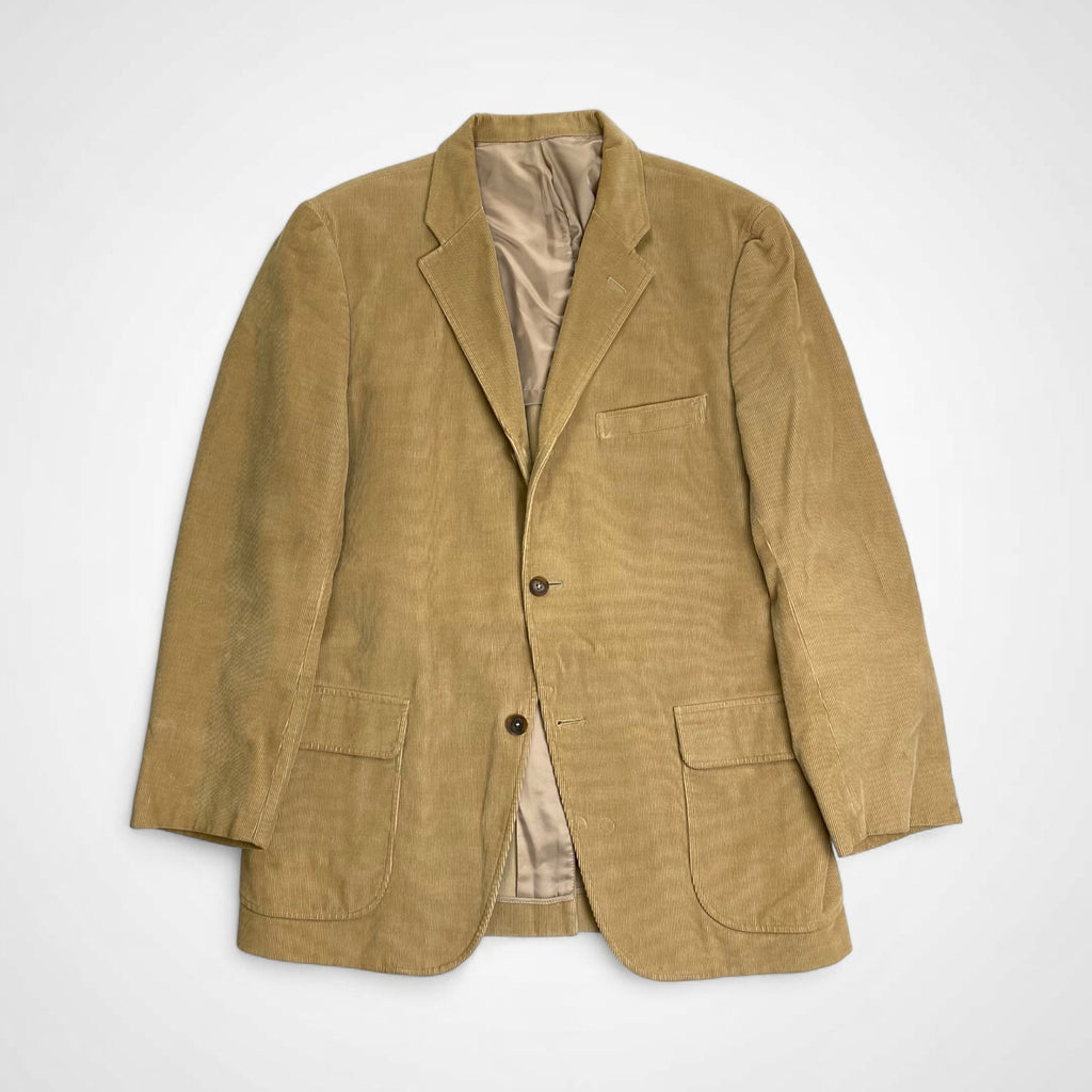 VAN JAC ヴァン ヂャケット / コーデュロイ 段返り3Bジャケット ベージュ SIZE:L