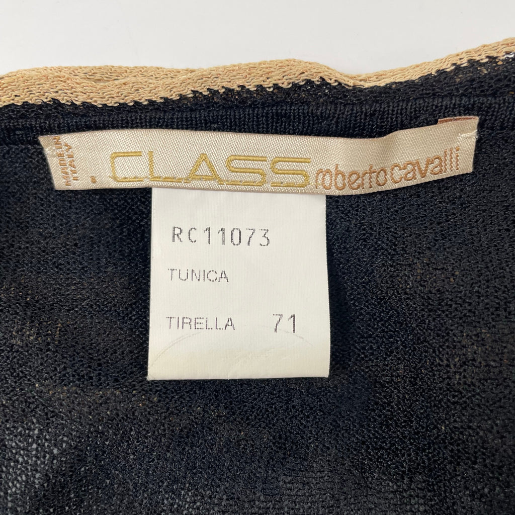 CLASS roberto cavalli / フリンジチュニックニット 参考定価：60,000程度 SIZE:42(M程度)