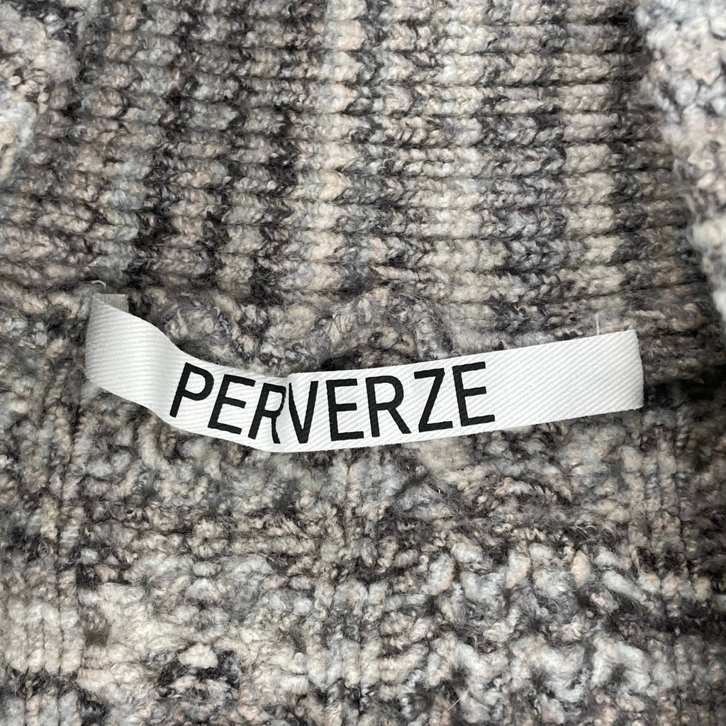 PERVERZE パーバーズ / 変わり編みニットベスト 参考定価：28,000+tax SIZE：FREE